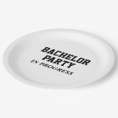 バチュラーパーティ中 ペーパープレート (アングル)