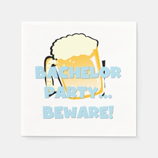 バチュラーパーティ使い捨て紙 スタンダードカクテルナプキン (正面)
