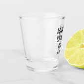 バチュラーパーティ優先モダンタイポグラフィ ショットグラス (左)