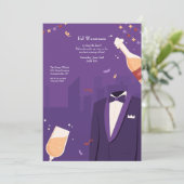 バチュラーパーティ夜 招待状 (スタンド正面)