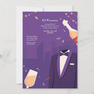 バチュラーパーティ夜 招待状