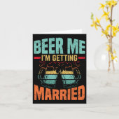 バチュラーパーティ婚約婚約 カード (黄色い花)