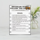 バチュラーパーティ後を追ゲーム 招待状 (スタンド正面)