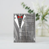 バチュラーパーティ招待状 ポストカード (スタンド正面)