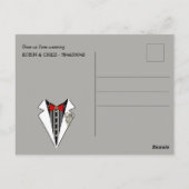 バチュラーパーティ招待状 ポストカード (裏面)