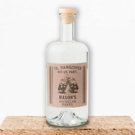 バチュラーパーティ液ボトルラベル リキュールボトルラベル