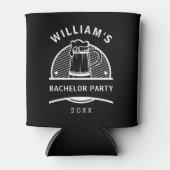 バチュラーパーティ白黒ビール 缶クーラー (正面)
