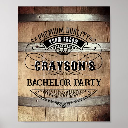 バチュラーパーティ素朴ウイスキー ポスター (正面)