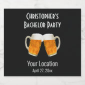バチュラーパーティ結婚のビール応援 ビールラベル (シングルラベル)