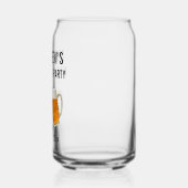 バチュラーパーティ結婚式の引き出物ビール応援 ガラス缶 (左)