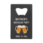 バチュラーパーティ結婚式の引き出物ビール応援 クレジットカード栓抜き (裏面)