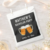 バチュラーパーティ結婚式の引き出物ビール応援 フェイバーバッグ (クリップ留めされた状態)