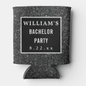 バチュラーパーティ結婚式の引き出物モダンタイポグラフィ 缶クーラー (正面)