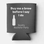 バチュラーパーティ買私のビール 缶クーラー (正面)