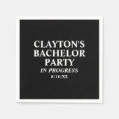 バチュラーパーティ進行中ナプキンス スタンダードカクテルナプキン (正面)