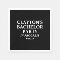 バチュラーパーティ進行中ナプキンス