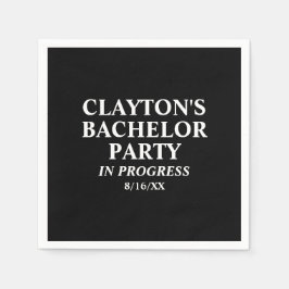 バチュラーパーティ進行中ナプキンス スタンダードカクテルナプキン