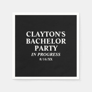 バチュラーパーティ進行中ナプキンス スタンダードカクテルナプキン