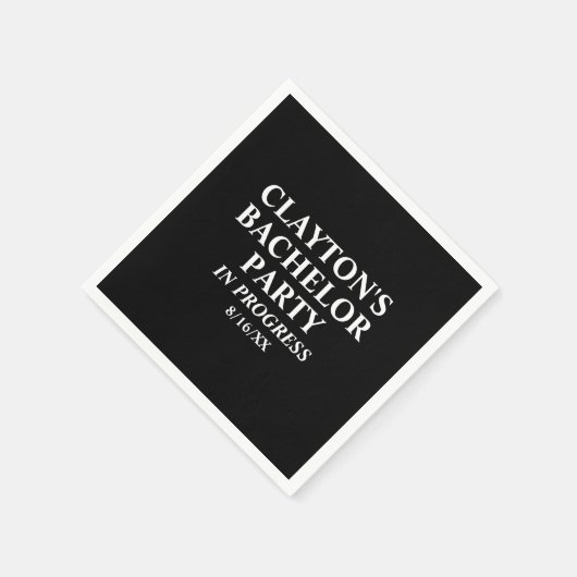 バチュラーパーティ進行中ナプキンス スタンダードカクテルナプキン (角)