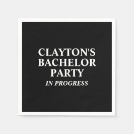 バチュラーパーティ進行中ナプキンス スタンダードカクテルナプキン