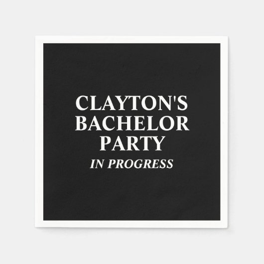 バチュラーパーティ進行中ナプキンス スタンダードカクテルナプキン (正面)