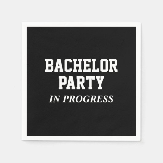 バチュラーパーティ進行中ナプキンス スタンダードカクテルナプキン (正面)