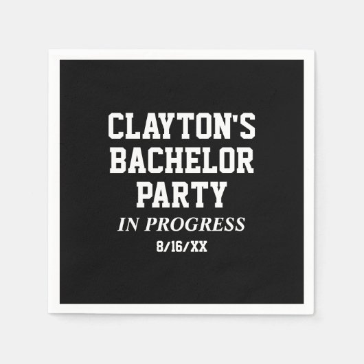 バチュラーパーティ進行中ナプキンス スタンダードカクテルナプキン (正面)