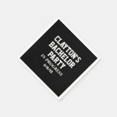 バチュラーパーティ進行中ナプキンス スタンダードカクテルナプキン (角)