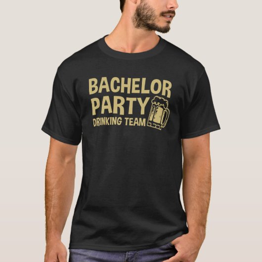 バチュラーパーティ飲みチーム Tシャツ (正面)