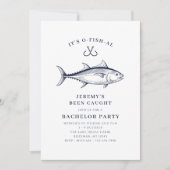 バチュラーパーティ魚釣りトリップウィークエンド 招待状 (正面)