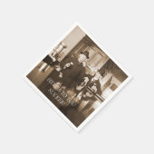 バチュラーパーティ1890のメンズビールはこちら2あなたの吸盤 スタンダードカクテルナプキン (角)