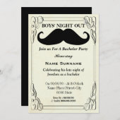 バチュラーパーティ，シャワー，スタッグパーティー...
 ... 招待状 (正面/裏面)