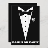 バチュラーパーティ，シャワー，スタッグパーティー...
 ... 招待状 (正面/裏面)