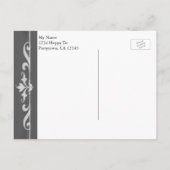 バチュラーパーティ | BBQ |ヴィンテージシャルボード インビテーションポストカード (裏面)