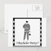 バチュラーパーティ- Prison Man インビテーションポストカード (正面/裏面)