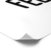 バチ 感じる ちょっとしたユーモア ばちのしゃれ ポスター (角)