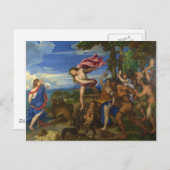 バッカスとアリアドネbyティツィア ポストカード (正面/裏面)