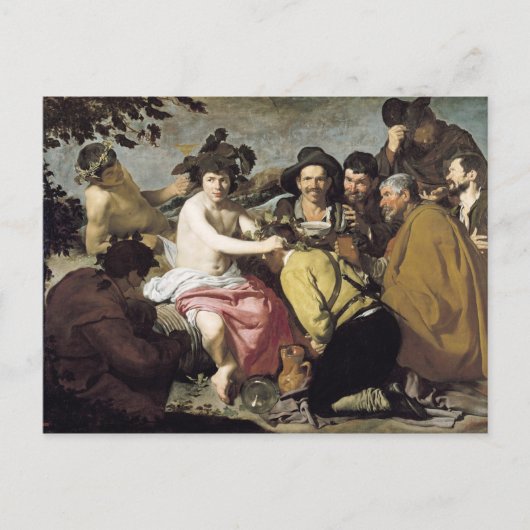 バッカスの勝利， 1628 ポストカード (正面)