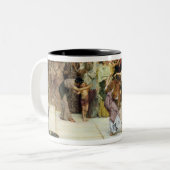 バッカスへのアルマTadema |Aの献呈 ツートーンマグカップ (正面左)