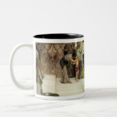バッカスへのアルマTadema |Aの献呈 ツートーンマグカップ (左)