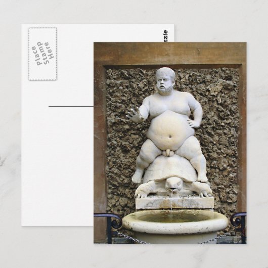 バッカス噴水 ポストカード (正面/裏面)