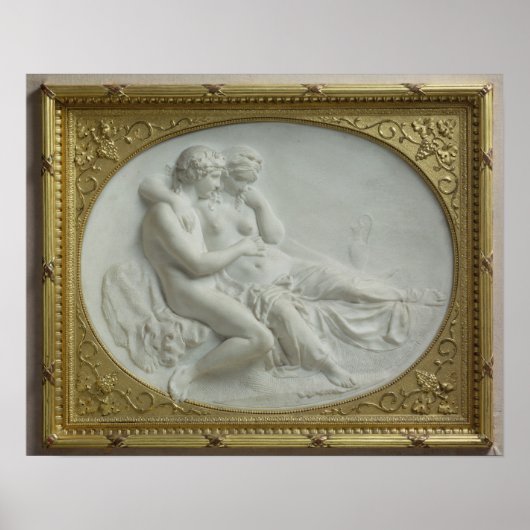 バッカス慰めるアリアドネ， 1793 ポスター (正面)