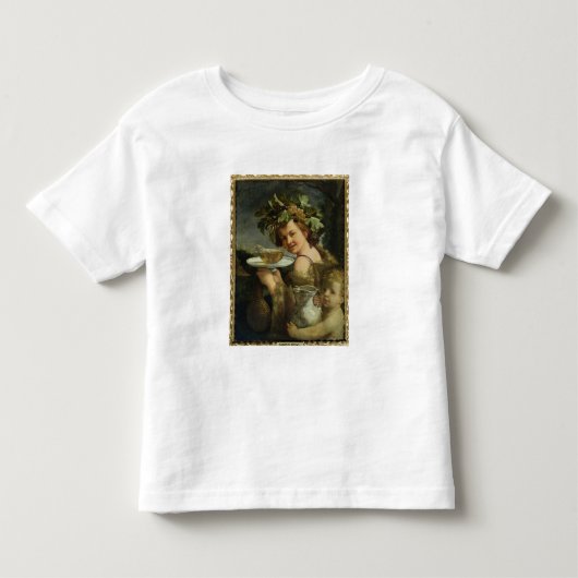 バッカス(キャンバスの油) トドラーTシャツ (正面)