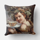 バッカス、ブドウ、白ワイン クッション (裏面)