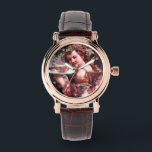 バッカス、ブドウ、白ワイン 腕時計<br><div class="desc">エレガントデザイン.クラシック最高傑作ルネッサンスイタリアンbyGuido Reni.</div>