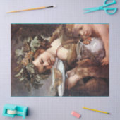 バッカス、ブドウ、白ワイン 薄葉紙 (クラフト)