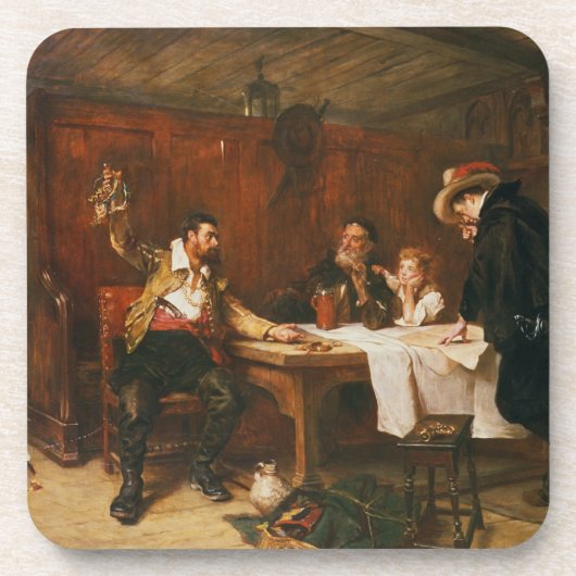 バッカニアの物語(キャンバスの油) コースター (正面)