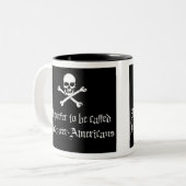 バッカニアアメリカ人、海賊日のような話 ツートーンマグカップ (正面左)