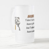 バッガービールすり付きマグカップ フロストグラスビールジョッキ (正面左)