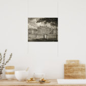 バッキンガムの家の眺め、W.ナイト、p刻印 ポスター (キッチン)